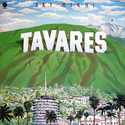 Tavares ‎– Sky-High! - VG+ Lp Record 1976 Capitol USA Vinyl - Soul / Disco / Funk - Shuga Records