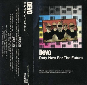 Devo – Duty Now For The Future - Used Cassette 1979 Warner Bros. Tape - Electro / Synth-pop