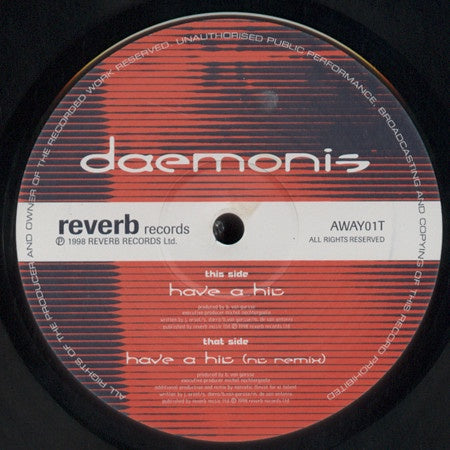 Daemonis – Have A Hit - New 12" Single Record 1998 Foreign Policy UK Vinyl - Progressive House