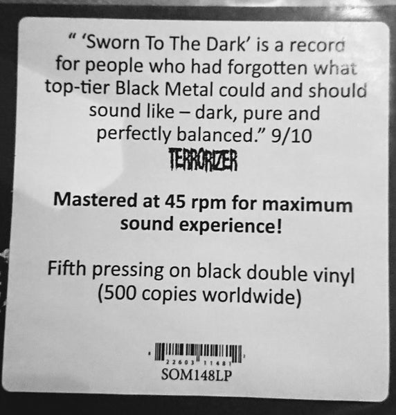 Watain ‎– Sworn To The Dark - New LP Record 2018 Season Of Mist Europe Import Black Vinyl - Black Metal