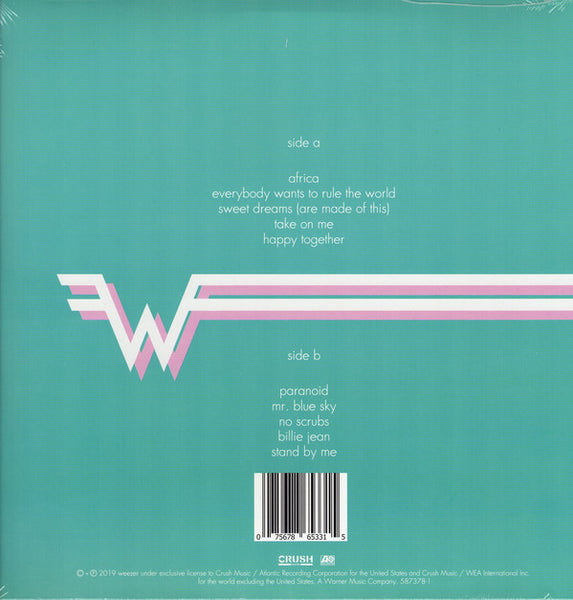 Weezer ‎– Weezer Cover Songs - New LP Record Store Day 2019 Crush Atlantic  RSD Teal Vinyl - Alternative Rock / Pop Rock