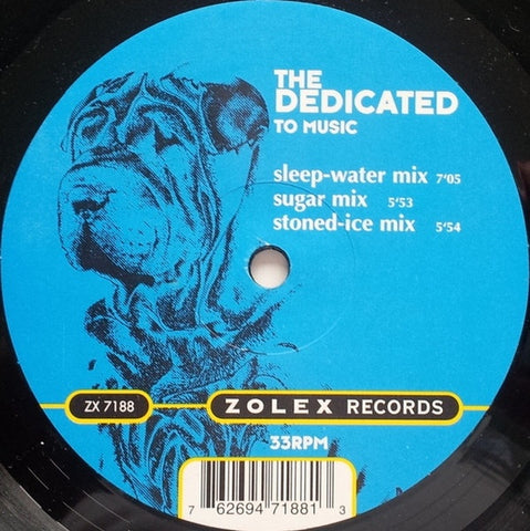 The Dedicated – To Music - New 12" Single Record 1996 Zolex Vinyl - Trance / Hard Trance