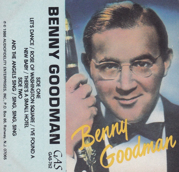 Benny Goodman – Benny Goodman - Used Cassette GAS 1986 USA - Jazz