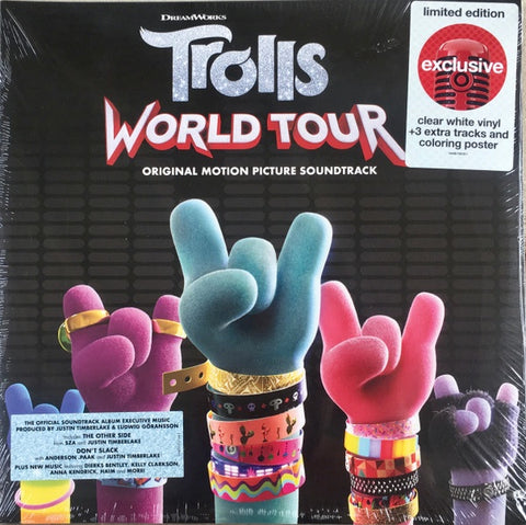 Various – Trolls World Tour (Original Motion Picture) - Minyt- 2 LP Record 2020 RCA Target Exclusive  Clear White Vinyl & Poster - Soundtrack