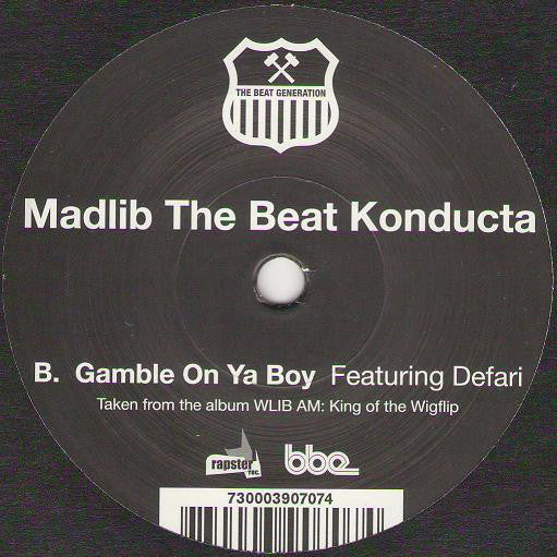 Madlib The Beat Konducta ‎– Go! / Gamble On Ya Boy - New 7" Single Record 2008 Rapster German Import Vinyl - Hip Hop - Shuga Records