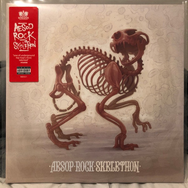 Aesop Rock – Skelethon (2012) - Mint- 2 LP Record 2012 Rhymesayers Red Vinyl & Download - Hip Hop