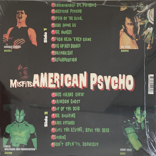 Misfits ‎– American Psycho (1997) - New Lp Record 2020 USA White Vinyl–  Shuga Records