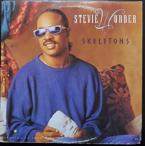 Stevie Wonder – Skeletons - Mint- 12" Single Record 1987 Motown USA Vinyl - Funk / Soul - Shuga Records