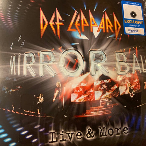 Def Leppard – Mirror Ball - Live & More - New 3 LP Record 2020 Bludgeon Riffola Walmart Exclusive Clear Vinyl - Arena Rock / Hard Rock - Shuga Records