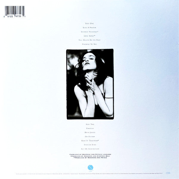 Madonna ‎– Like A Prayer (1989) - LP Record 2020 Sire Vinyl - Pop – Shuga Records