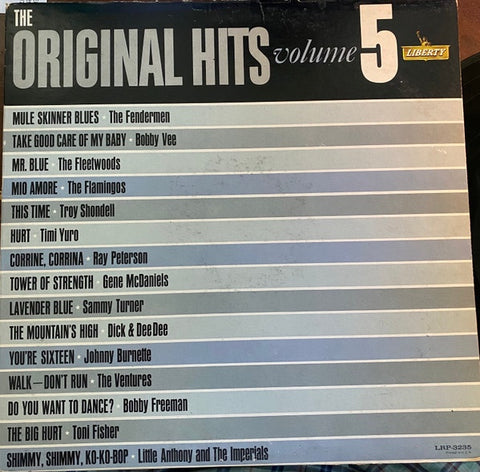 Various – The Original Hits Volume 5 - Mint- LP Record 1961 Liberty USA Vinyl - Rock / Pop Rock