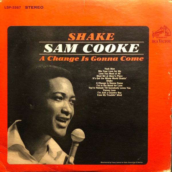 Sam Cooke ‎– Shake - VG LP Record 1965 RCA Stereo USA Vinyl - Soul