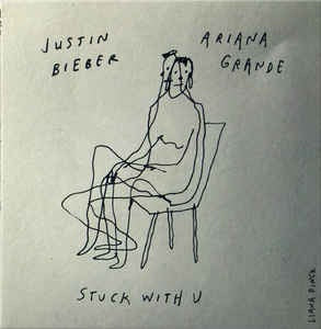 Ariana Grande, Justin Bieber - Stuck With U - New 7" Single Record 2020 Def Jam SB USA Vinyl / Cover Variant - Pop