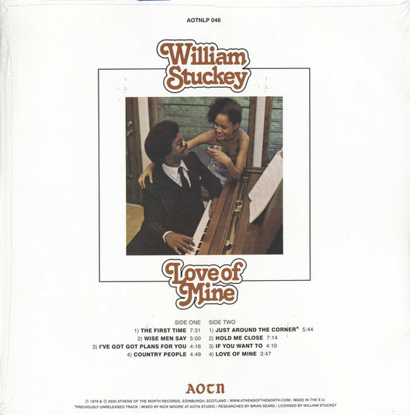 William Stuckey ‎– Love Of Mine (1979) - New LP Record 2021 Athens Of The North Europe Import Vinyl - Soul / Funk - Shuga Records