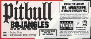 Pitbull feat. Lil' Jon, Ying Yang Twins ‎– Bojangles (Remix) - New Vinyl 12" SIngle 2006 USA - Hip Hop - Shuga Records