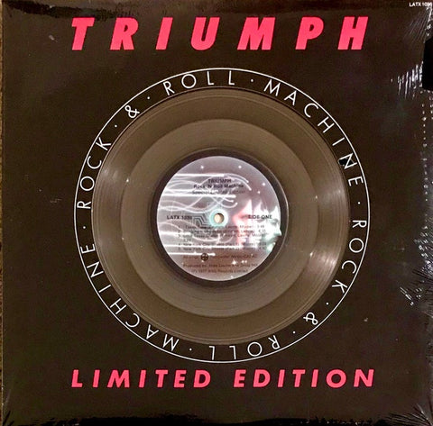 Triumph – Rock & Roll Machine - VG+ LP Record 1977 Attic Canada Silver Metal Vinyl - Arena Rock / Classic Rock