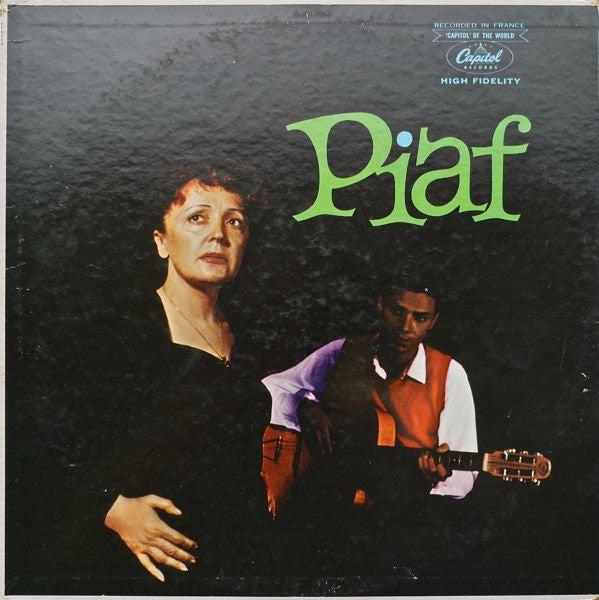 Edith Piaf - Piaf! - VG+ LP Record 1959 Capitol USA Mono Original Vinyl - Pop / Chanson - Shuga Records