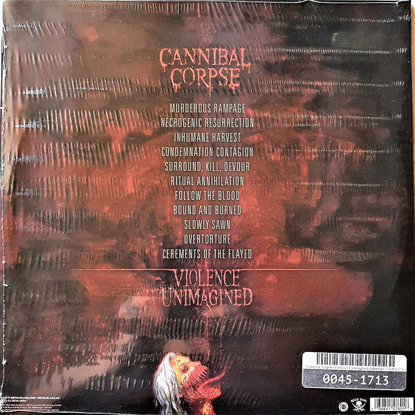 Cannibal Corpse ‎– Violence Unimagined - New LP Record 2021 Metal Blade USA  Indie Exclusive White and Green Melt Vinyl, Booklet & Download - Death ...