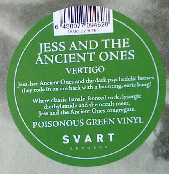 Jess And The Ancient Ones ‎– Vertigo - New LP Record 2021 Svart Finland Import Green Poisonous Vinyl - Psychedelic Rock