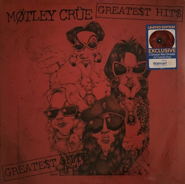 Mötley Crüe – Greatest Hits - New 2 LP Record 2021 Eleven Seven Music USA Crimson Red Smoke Vinyl - Heavy Metal