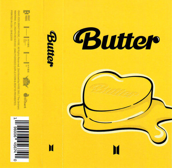 BTS ‎– Butter - New Cassette Single 2021 Big Hit Entertainment USA - K–  Shuga Records