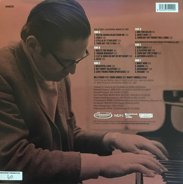 Bill Evans ‎– Behind The Dikes: The 1969 Netherlands Recordings - New 3 LP Record Store Day 2021 Elemental Music RSD 180 gram Vinyl - Jazz / Cool Jazz - Shuga Records