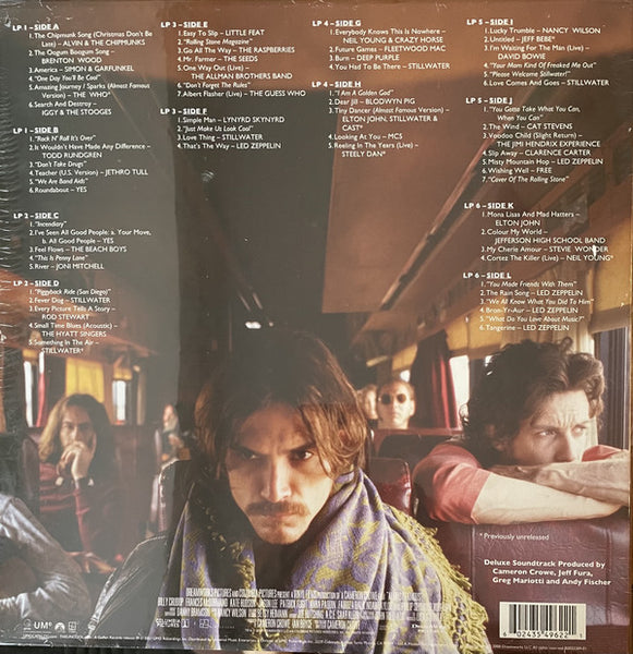 Various – Almost Famous (Music From The Motion Picture 2000) - New 6 LP Record Box Set 2021 Geffen 180 gram Vinyl, Poster, Book, Newsprint & Ticket Stubs - Soundtrack - Shuga Records