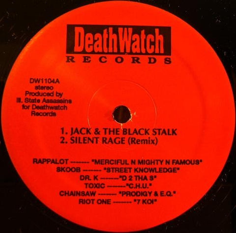 Various – Jack & The Black Stalk - VG+ EP Record 1993 Deathwatch USA Vinyl - Chicago Hip Hop