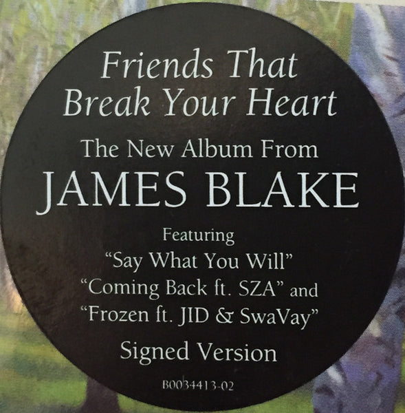 Signed Autographed - James Blake - Friends That Break Your Heart - New CD Album 2021 Republic USA - Electronic / Soul / Pop / R&B