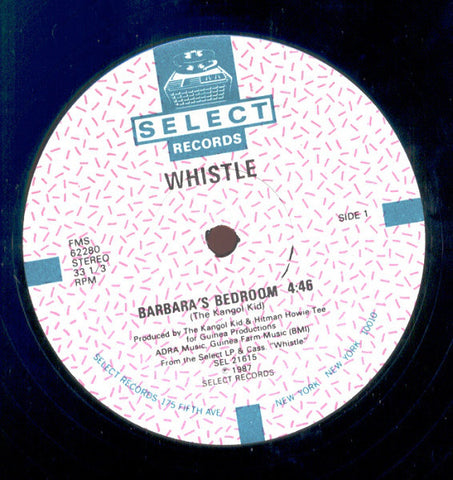 Whistle – Barbara's Bedroom - New Vinyl Record 12" (Vintage 1987) - USA - Rap/Electro