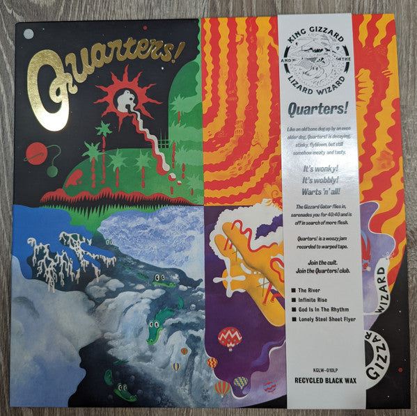 King Gizzard & The Lizard Wizard – Quarters! (2015) - New LP Record 2022 KGLW Recycled Black Wax Vinyl - Psychedelic Rock / Garage Rock - Shuga Records