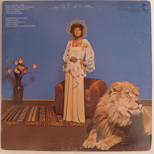 Minnie Riperton – Adventures In Paradise - VG+ LP Record 1975 Epic