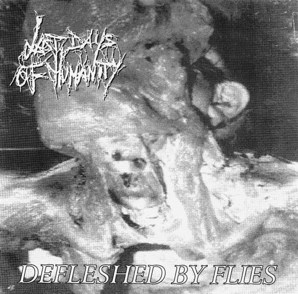 Last Days Of Humanity / Rakitis – Defleshed By Flies / Rakitis - Mint- 7" EP Record 1996 Through The Eyes Of The Hated Netherlands Red Vinyl & Insert - Goregrind / Hardcore / Punk