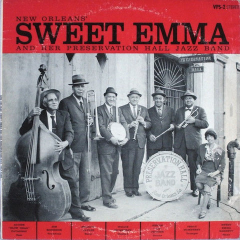 Sweet Emma And Her Preservation Hall Band - New Orleans' - Mint- 1964 Stereo Original Pres  USA - Dixieland Jazz