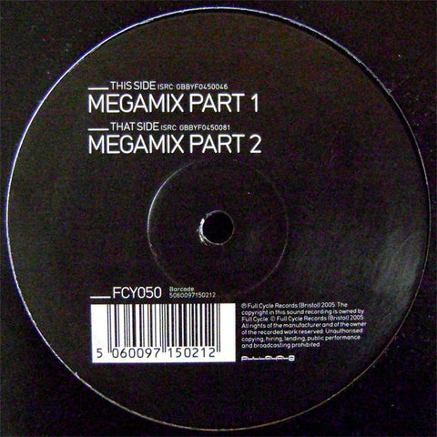 Various – Full Cycle Megamix - Mint- 12" Single Record 2005 Full Cycle UK Import Vinyl - Drum N Bass - Shuga Records