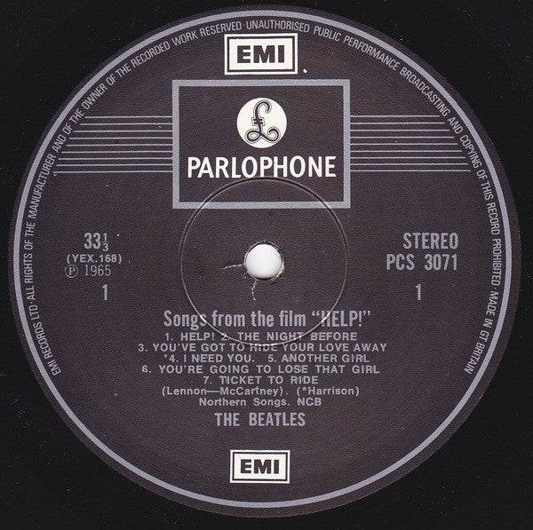 The Beatles – Help! (1965) - Mint- LP Record 1976 Parlophone UK Stereo Vinyl - Pop Rock / Soundtrack / Beat