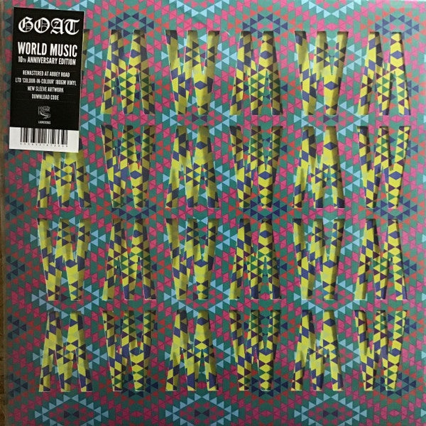 Goat-  World Music (2012) - New LP Record 2023 Rocket UK Green & Yellow Colour-In-Colour Vinyl, Die-Cut Sleeve & Download- Psychedelic Rock / Krautrock / Acid Rock