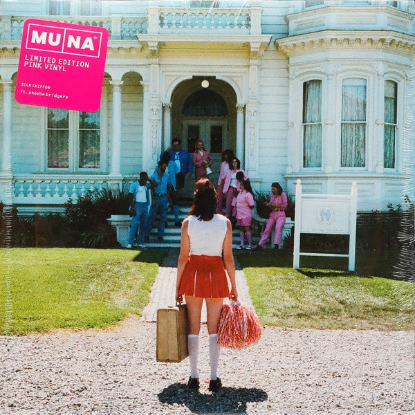 MUNA & Phoebe Bridgers - Silk Chiffon - New 7" Single Record 2023 Saddest Factory Opaque Pink Vinyl - Pop