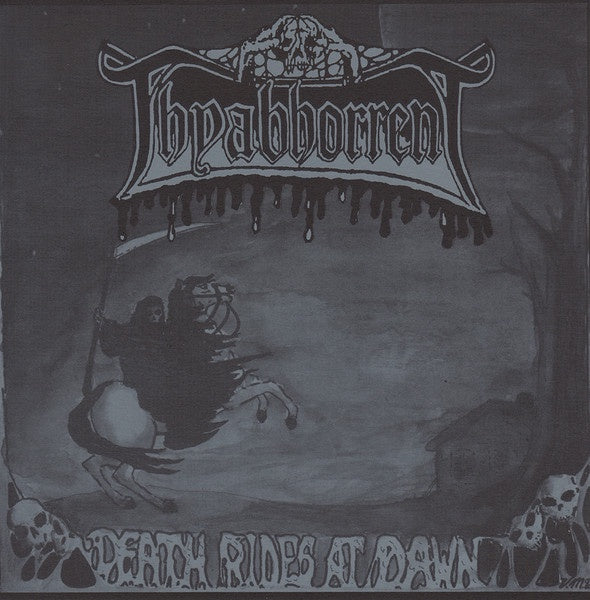 Thyabhorrent – Death Rides At Dawn - Mint- 7" EP Record 1990 Seraphic Decay USA White Vinyl - Death Metal