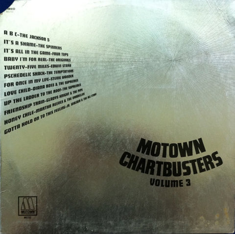 Various ‎– Motown Chartbusters Volume 3 - VG LP Record 1971 Motown USA Vinyl - Soul / Funk - Shuga Records