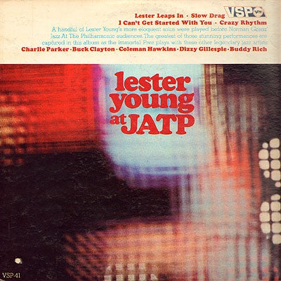 Lester Young – Lester Young At JATP - VG+ LP Record 1966 Verve VSP USA Mono  Vinyl - Jazz