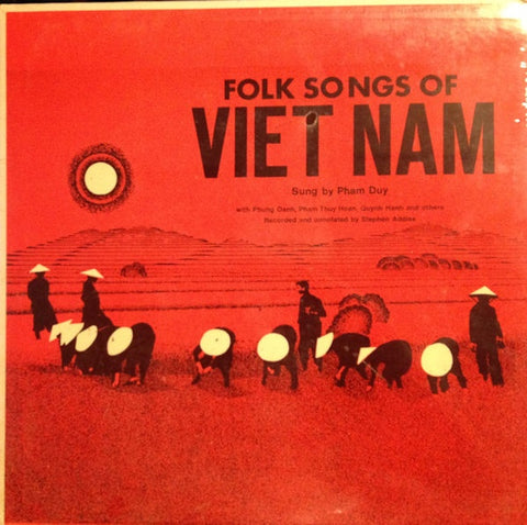 Pham Duy – Folk Songs Of Vietnam - VG LP Record 1968 Folkways USA Vinyl - World / Asia