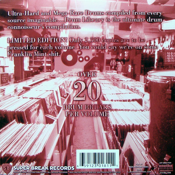 DJ Paul Nice - Drum Library Vol. 7 - New LP Record 2011 Super Break USA Vinyl - DJ Battle Tools / Hip Hop - Shuga Records