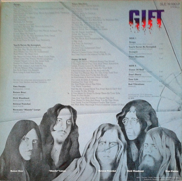 Gift – Gift - Mint- LP Record 1972 Telefunken Germany Vinyl - Prog Rock / Krautrock