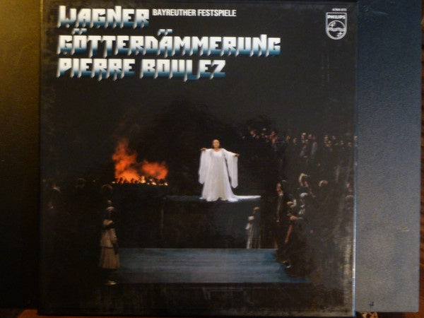 Boulez Bayreuther Festspiele – Wagner Götterdämmerung - VG+ 5 LP Record Box Set 1981 Philips Netherlands Vinyl & Book - Classical / Opera - Shuga Records