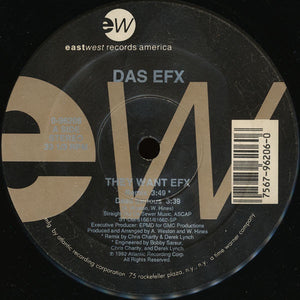 Das EFX – They Want EFX - VG+ 12" Single Record 1992 EastWest USA Vinyl - Hip Hop - Shuga Records