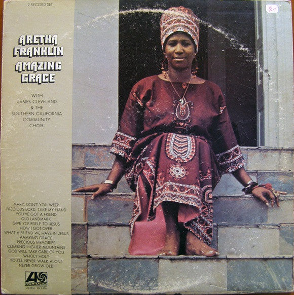 Aretha Franklin With James Cleveland & The Southern California Community Choir – Amazing Grace - VG+ 2 LP Record 1972 Atlantic USA Vinyl - Soul / Gospel - Shuga Records