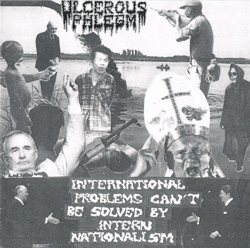 Ulcerous Phlegm – International Problems Can't Be Solved By Intern Nationalism - VG+ 7" EP Record 1990 Shithouse Germany Vinyl, Original Cover & Inserts  - Grindcore / Death Metal