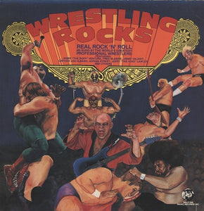 Various – Wrestling Rocks - Mint- LP Record 1985 Rhino USA Vinyl & Insert - Rock / Parody / Pop