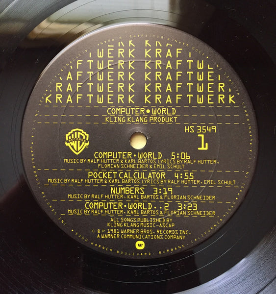 Kraftwerk – Computer World - VG+ LP Record 1981 Warner Columbia House Club Press Vinyl & Inner - Synth-pop / Electro / Rock